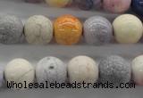 CAG4925 15.5 inches 12mm round dyed white agate beads