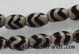 CAG5085 15.5 inches 8*12mm drum tibetan agate beads wholesale