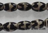 CAG5086 15.5 inches 8*12mm drum tibetan agate beads wholesale