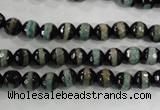 CAG5135 15 inches 6mm faceted round tibetan agate beads wholesale