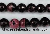 CAG5199 15 inches 10mm faceted round fire crackle agate beads