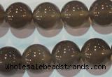 CAG5244 15.5 inches 14mm round Brazilian grey agate beads wholesale