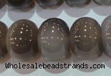 CAG5254 15.5 inches 15*20mm rondelle Brazilian grey agate beads