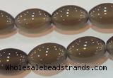 CAG5257 15.5 inches 12*18mm rice Brazilian grey agate beads