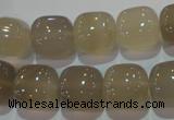 CAG5261 15.5 inches 14*14mm square Brazilian grey agate beads