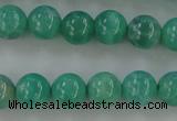 CAG5301 15.5 inches 6mm round peafowl agate gemstone beads