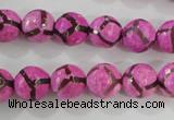 CAG5348 15.5 inches 10mm faceted round tibetan agate beads wholesale