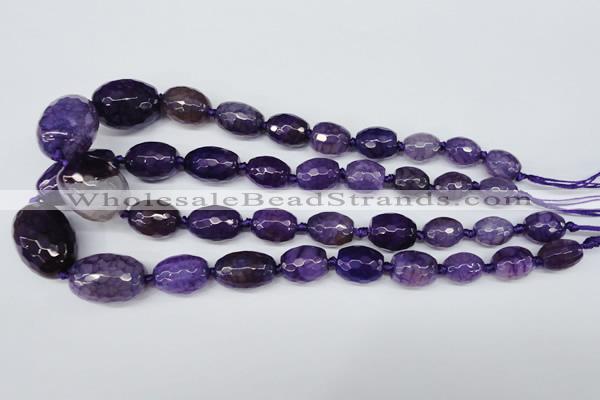 CAG5405 10*14mm – 20*30mm faceted drum dragon veins agate beads