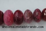 CAG5415 8*12mm – 13*22mm faceted rondelle dragon veins agate beads