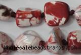 CAG5520 15.5 inches 16*18mm nuggets agate gemstone beads