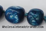 CAG5525 15.5 inches 20*22mm - 20*24mm nuggets agate gemstone beads