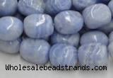 CAG556 16 inches 13*18mm freeform blue agate beads wholesale