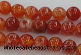 CAG5561 15.5 inches 6mm round natural fire agate beads wholesale