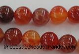 CAG5562 15.5 inches 8mm round natural fire agate beads wholesale