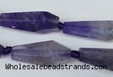 CAG5572 15 inches 15*20mm - 15*38mm faceted nuggets agate beads