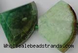 CAG5588 15 inches 30*40mm faceted triangle dragon veins agate beads