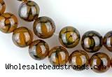 CAG56 5pcs 12mm&13mm round dragon veins agate beads wholesale