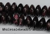 CAG5644 15 inches 8*16mm rondelle agate gemstone beads wholesale