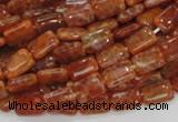 CAG568 15.5 inches 8*10mm rectangle natural fire agate beads