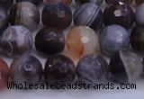 CAG5961 15.5 inches 8mm faceted round botswana agate beads wholesale