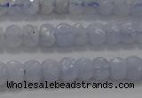 CAG5992 15.5 inches 3*5mm faceted rondelle blue lace agate beads