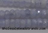 CAG5993 15.5 inches 4*6mm faceted rondelle blue lace agate beads