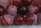 CAG6113 15.5 inches 10mm round south red agate gemstone beads