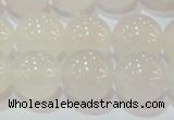 CAG6504 15.5 inches 12mm round Brazilian white agate beads