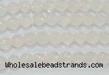 CAG6510 15.5 inches 4mm faceted round Brazilian white agate beads