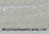 CAG6511 15.5 inches 6mm faceted round Brazilian white agate beads