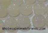 CAG6516 15.5 inches 16mm faceted round Brazilian white agate beads