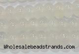 CAG6521 15.5 inches 5*8mm rondelle Brazilian white agate beads