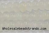 CAG6522 15.5 inches 6*10mm rondelle Brazilian white agate beads