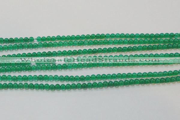 CAG6601 15.5 inches 2mm round green agate gemstone beads