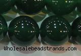 CAG6609 15.5 inches 16mm round green agate gemstone beads