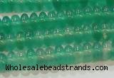 CAG6620 15.5 inches 3*6mm rondelle green agate gemstone beads