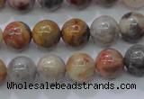 CAG6671 15.5 inches 6mm round natural crazy lace agate beads