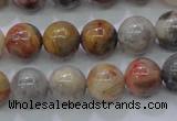 CAG6672 15.5 inches 8mm round natural crazy lace agate beads