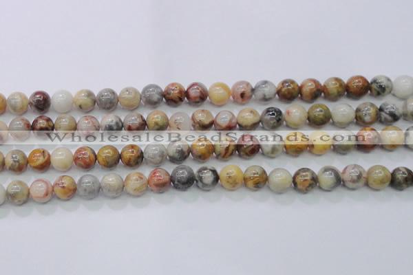 CAG6672 15.5 inches 8mm round natural crazy lace agate beads