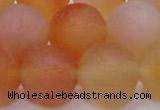 CAG6695 15 inches 18mm round multicolor pilates agate beads