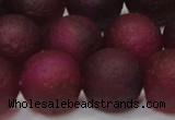 CAG6714 15 inches 16mm round plum pilates agate beads