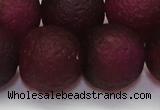 CAG6716 15 inches 20mm round plum pilates agate beads