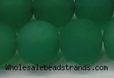 CAG6734 15 inches 16mm round green pilates agate beads