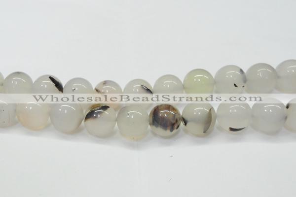 CAG6764 15 inches 14mm round Montana agate beads wholesale