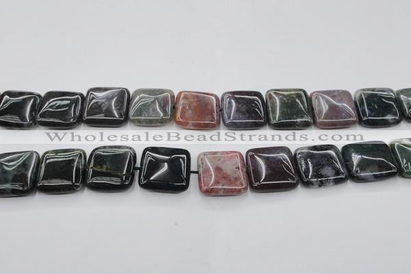 CAG6781 15.5 inches 18*18mm square Indian agate beads wholesale