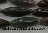 CAG6830 15.5 inches 10*30mm rice Indian agate beads wholesale