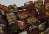 CAG693 15.5 inches 12*12mm square dragon veins agate beads