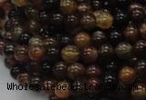 CAG702 15.5 inches 6mm round dragon veins agate beads wholesale