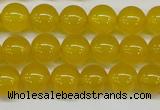 CAG7103 15.5 inches 10mm round yellow agate gemstone beads