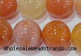 CAG7138 15.5 inches 20mm round red agate gemstone beads